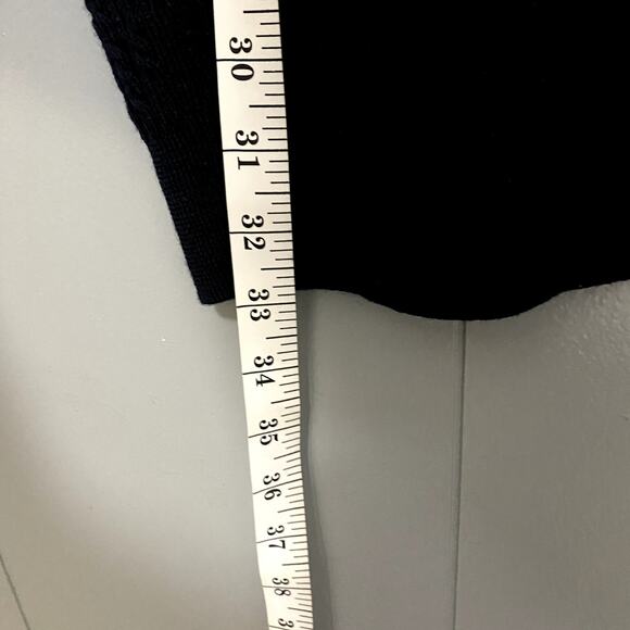 Nordstrom Men's Shop Navy Cable Knit Merino Wool V-neck Classic Vest XXL - Picture 3 of 5